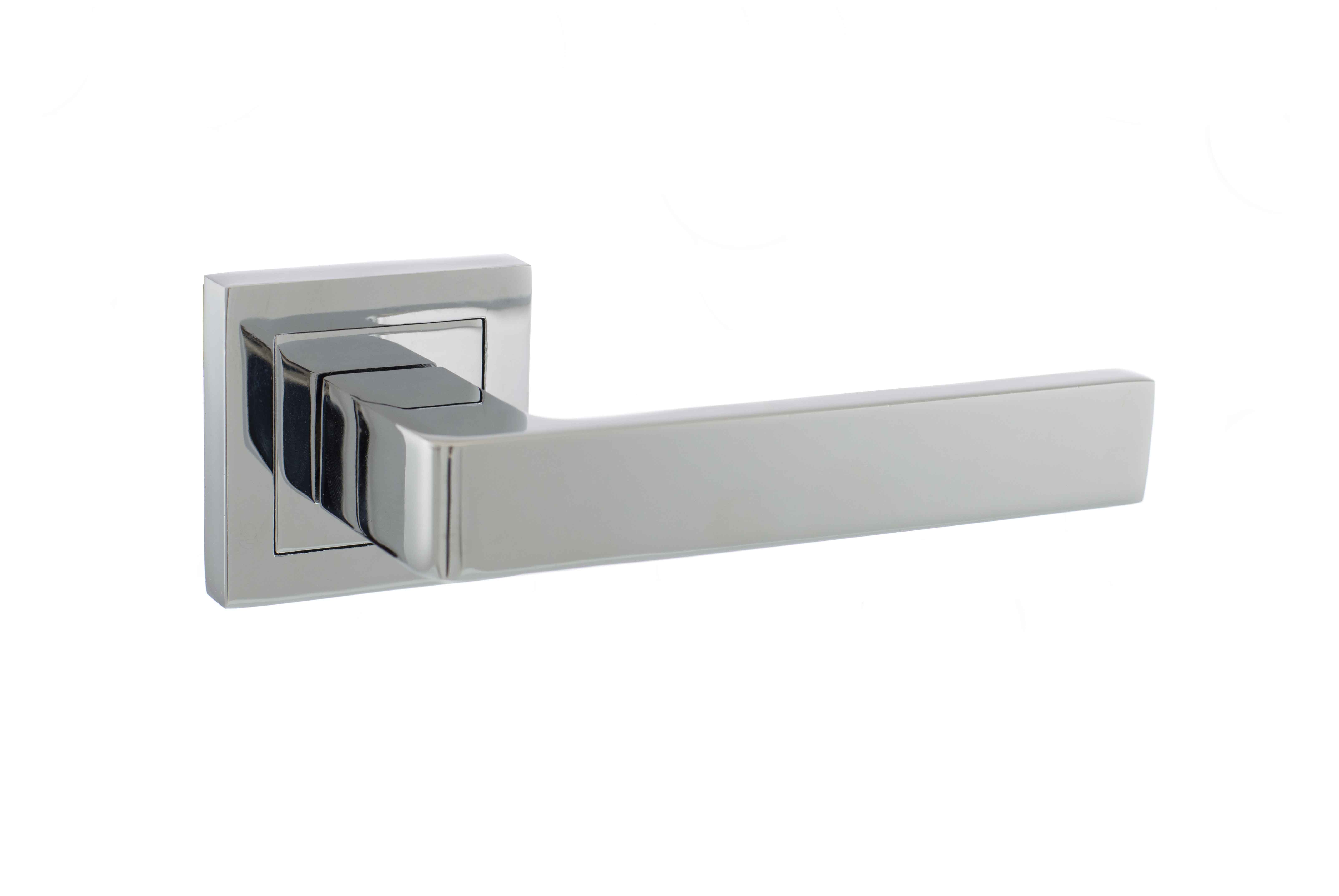 STATUS Montana Designer Lever on S4 Square Rose - Polished Chrome