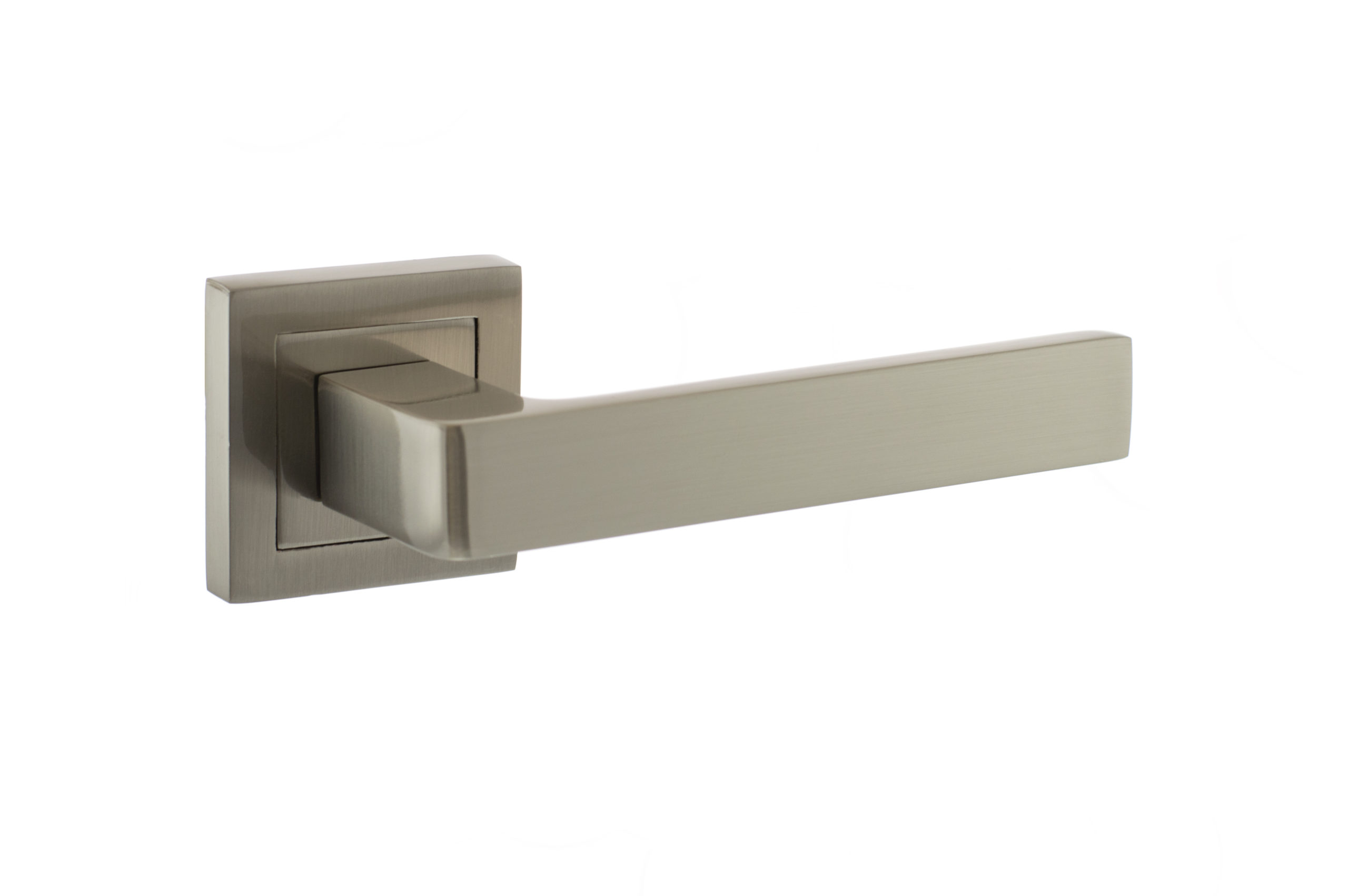 STATUS Montana Designer Lever on S4 Square Rose - Satin Nickel