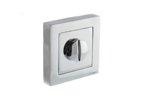 STATUS WC Turn and Release on S4 Square Rose - Polished Chrome