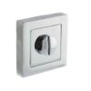 STATUS WC Turn and Release on S4 Square Rose - Polished Chrome