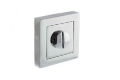 STATUS WC Turn and Release on S4 Square Rose - Polished Chrome