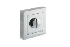 STATUS WC Turn and Release on S4 Square Rose - Polished Chrome