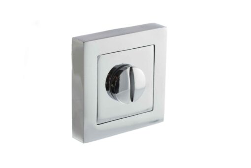 STATUS WC Turn and Release on S4 Square Rose - Polished Chrome