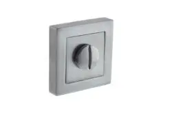 STATUS WC Turn and Release on S4 Square Rose - Satin Chrome