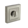STATUS WC Turn and Release on S4 Square Rose - Satin Nickel