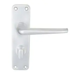 CARLISLE BRASS - SAA21WC ALUMINIUM LEVER ON BACKPLATE - BATHROOM/PRIVACY
