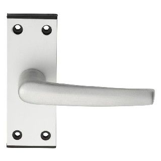 CARLISLE BRASS - SAA61-BP ALUMINIUM MIAL LEVER ON BACKPLATE - LATCH