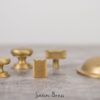 Old English Lincoln Solid Brass Victorian Knob 38mm on Concealed Fix - Satin Brass OEC1238SB
