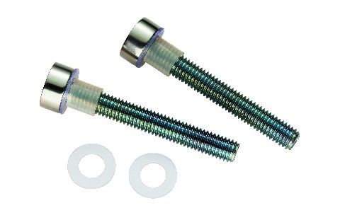 CARLISLE BRASS - SBF1016BSS BOLT CAP FIXING PACK TO SUIT 16MM PULL HANDLE