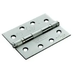 CARLISLE BRASS - SCH14325-13SSS 102MM X 76MM X 2.5MM SLIMLINE HINGE - GRADE 13 (PAIRS)