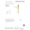 Carlisle Brass M140NP92RHSC Narrow Plate - Scroll Lever Furniture (92mm C/C) (On1) Satin Chrome
