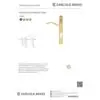 Carlisle Brass M140NP92RHSC Narrow Plate - Scroll Lever Furniture (92mm C/C) (On1) Satin Chrome
