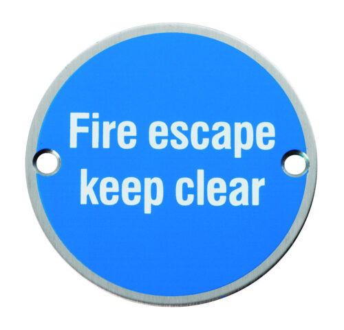 Fire Escape keep Clear Symbols