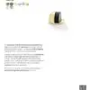 Alexander And Wilks Floor Mounted Oval Shielded Doorstop 45mm Pol Brass Unlacq AW631PBL