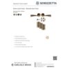 Carlisle Brass UDP007SN/INTB Sintra Latch Pack - Ultimate Door Pack Satin Nickel