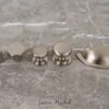 Old English Lincoln Solid Brass Victorian Knob 38mm on Concealed Fix - Satin Nickel OEC1238SN