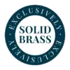 Alexander And Wilks 25mm Rnd Cup Knob Integral Stepped Rose Pol Brass Lacq. AW825-25-PBL