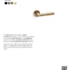 Alexander And Wilks Spitfire Lever Hammered On 50X6mm Rose Matt Black AW223BL