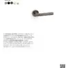 Alexander And Wilks Spitfire Door Handle Knurled On Round Rose Antique Brass AW220AB