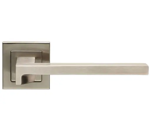 Eurospec Madison Door Handles On Square Rose - Grade 304 Satin Stainless Steel