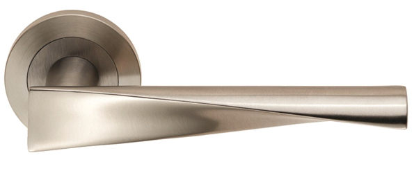 Eurospec Brema Satin Stainless Steel Door Handles (Sold In Pairs)