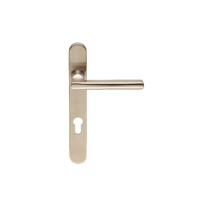 CARLISLE BRASS - SWLNP1134A-SSS CARLTON NARROWSTYLE LEVER ON OVAL BACKPLATE 240 X 32 X 10MM (UNIVERSAL SPRING) VARIANT A (92MM C/C) G316/304