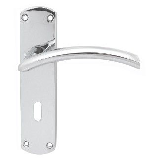 CARLISLE BRASS - SZC031CP-BP SEROZZETTA TRES LEVER ON BACKPLATE - LOCK 57MM C/C