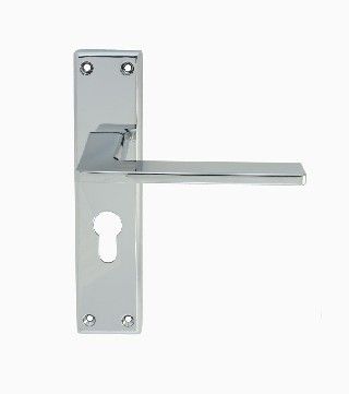 CARLISLE BRASS - SZM034YCP SEROZZETTA ZONE LEVER ON BACKPLATE - LOCK EURO PROFILE 47.5MM C/C