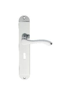 CARLISLE BRASS - SZM134CP SEROZZETTA LEVER LEVER ON BACKPLATE - LOCK 57MM C/C