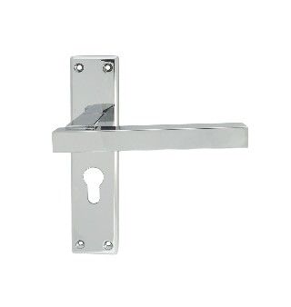 CARLISLE BRASS - SZM241YCP SEROZZETTA STRATUS LEVER ON BACKPLATE - LOCK EURO PROFILE 47.5MM C/C