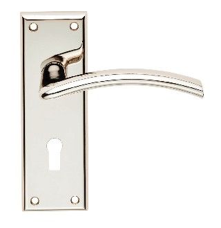 CARLISLE BRASS - SZR031PN SEROZZETTA TRENTA LEVER ON BACKPLATE - LOCK 57MM