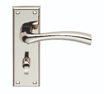 CARLISLE BRASS - SZR053PN-RP SEROZZETTA CINQUANTA LEVER ON BACKPLATE - BATHROOM 57MM