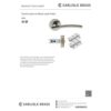 Carlisle Brass GK009SN/INTB Tavira Latch Pack Satin Nickel