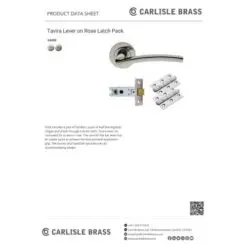 Carlisle Brass GK009SN/INTB Tavira Latch Pack Satin Nickel