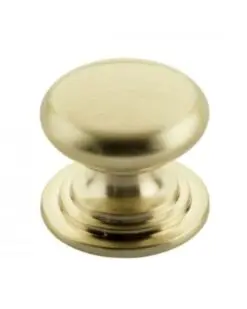 Zoo Hardware TDFK37-BG Round Cabinet knob 37mm Dia. Brushed Gold Finish