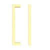 Zoo Hardware TDFPS-128-BG Square Block Cabinet handle 128mm CTC Brushed Gold Finish