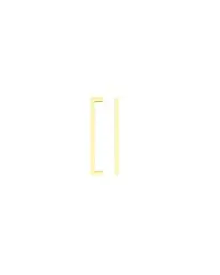 Zoo Hardware TDFPS-160-BG Square Block Cabinet handle 160mm CTC Brushed Gold Finish