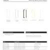 Zoo Hardware TDFPS-160-MW Square Block Cabinet handle 160mm CTC Matt White Finish