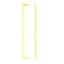 Zoo Hardware TDFPS-224-BG Square Block Cabinet handle 224mm CTC Brushed Gold Finish