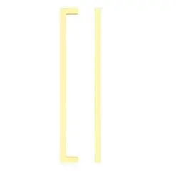 Zoo Hardware TDFPS-160-PG Square Block Cabinet handle 160mm CTC Polished Gold Finish