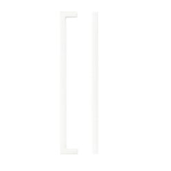 Zoo Hardware TDFPS-224-MW Square Block Cabinet handle 224mm CTC Matt White Finish