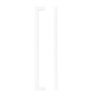 Zoo Hardware TDFPS-160-MW Square Block Cabinet handle 160mm CTC Matt White Finish