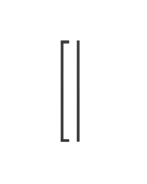 Zoo Hardware TDFPS-320-MB Square Block Cabinet handle 320mm CTC Matt Black Finish