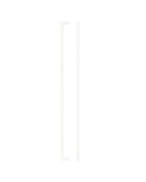 Zoo Hardware TDFPS-448-MW Square Block Cabinet handle 448mm CTC Matt White Finish