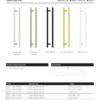 Zoo Hardware TDFPT-288-348BG T Bar Cabinet handle 288mm CTC, 348mm Total length Brushed Gold Finish