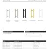 Zoo Hardware TDFPT-96-156BG T Bar Cabinet handle 96mm CTC, 156mm Total length Brushed Gold Finish