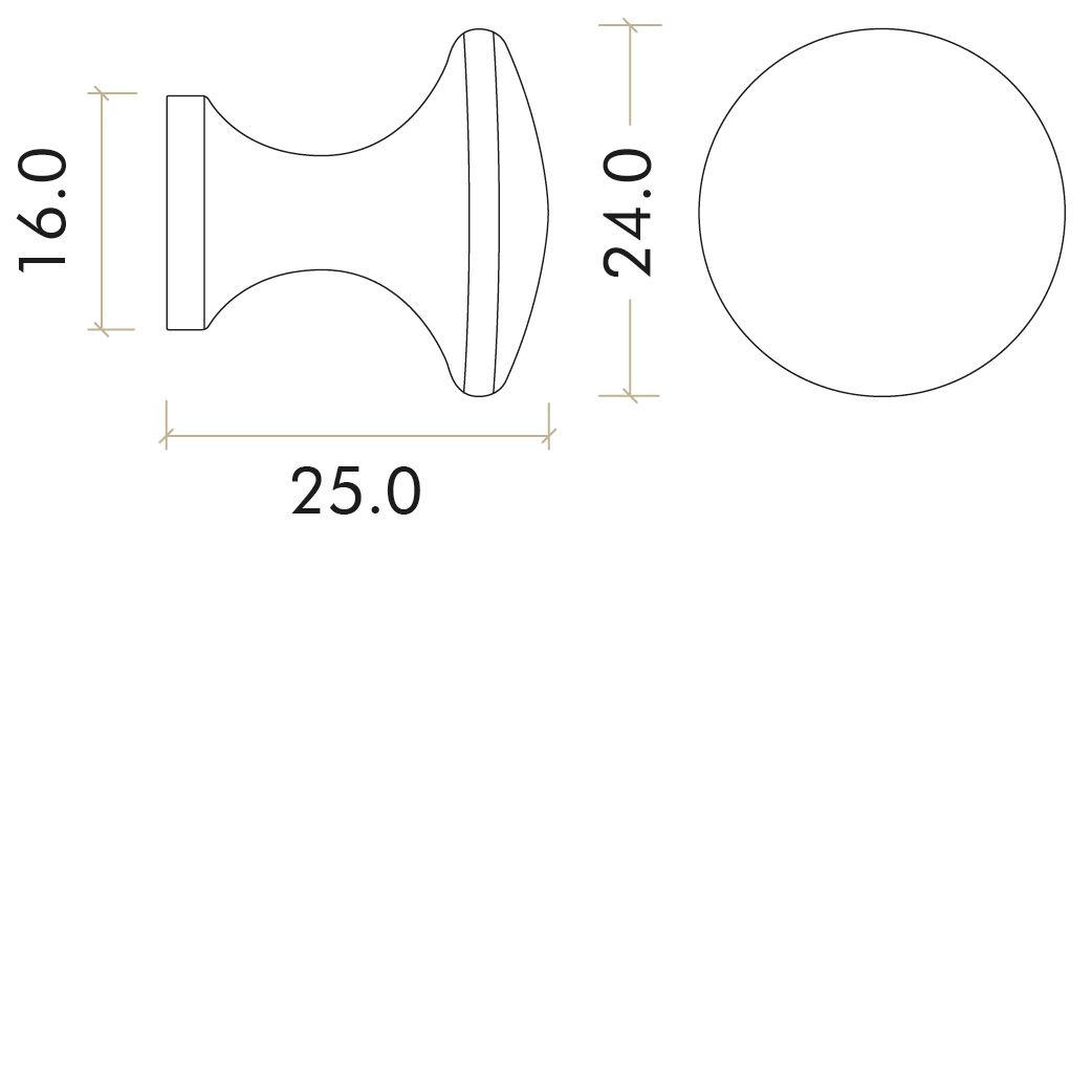 Zoo Hardware TDFK24-MW Round Cabinet knob 24.2mm Dia. Matt White Finish