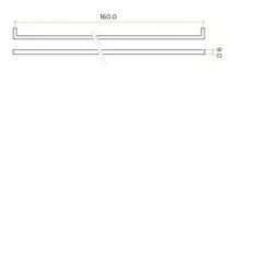 Zoo Hardware TDFPS-192-PG Square Block Cabinet handle 192mm CTC Polished Gold Finish