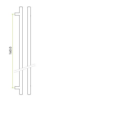 Zoo Hardware TDFPT-192-252BN T Bar Cabinet handle 192mm CTC, 252mm Total length Brushed Nickel Finish