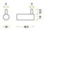 Zoo Hardware ZAS76-PCB Wall Mounted Coat Hook - Without Rose
